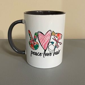 Peace Love Hair Coffee Mug 15 oz.